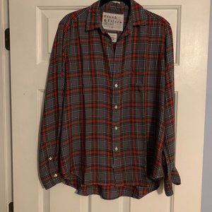Frank & Eileen Plaid Button Up Women's Size Small